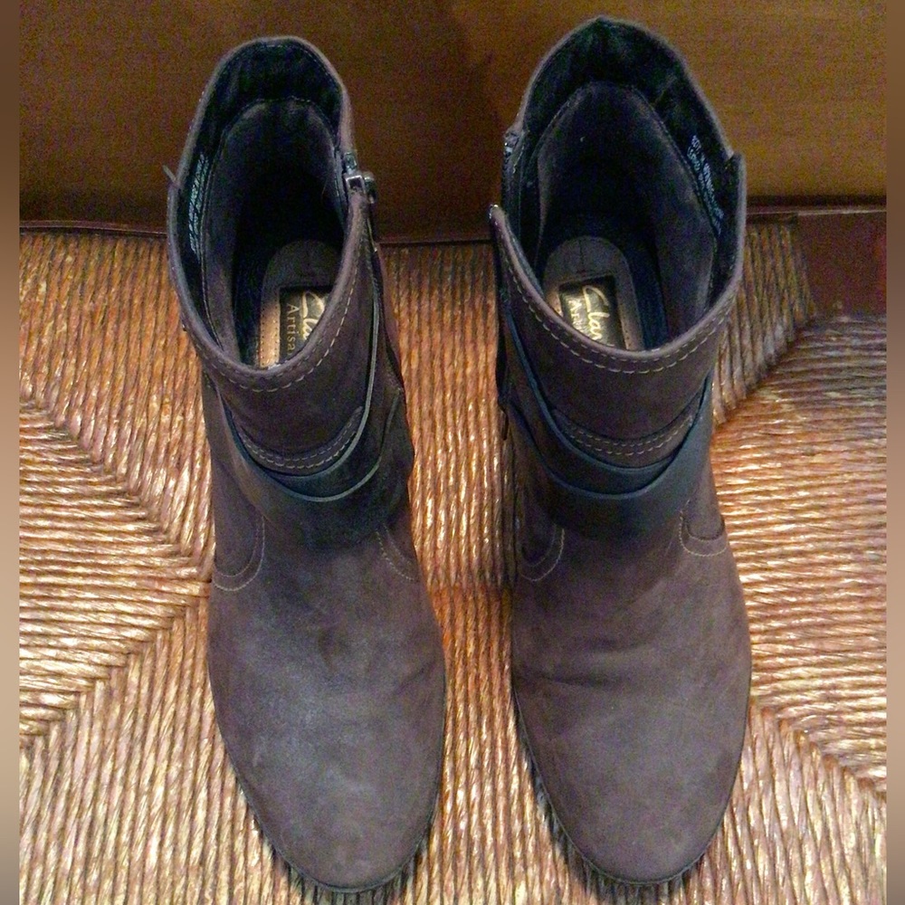 Brown Suede Booties
